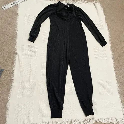 new Savage x fenty sleep & shine onesie glitter sparkle large P2 2529 Black