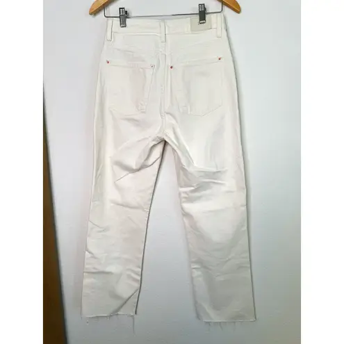 ZARA  Off White Denim Straight Leg Jeans