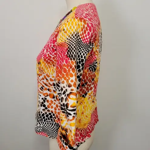 Mishca multicolored animal print embellished printed blazer size large