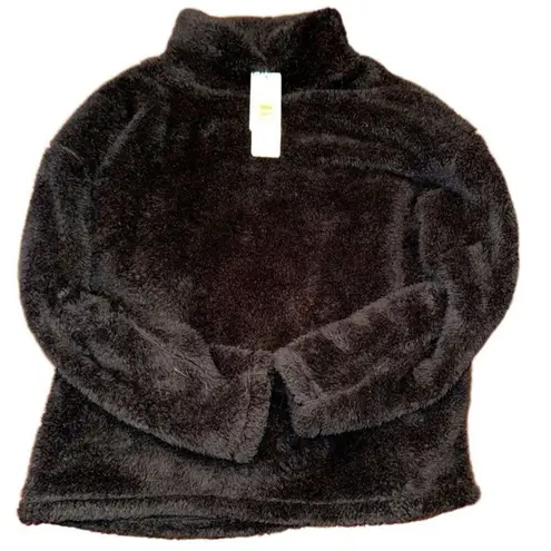 32 Degrees Heat 32 DEGREES Sherpa Sweatshirt Black Mock Turtleneck Size XL New w/ Tag MSRP $38