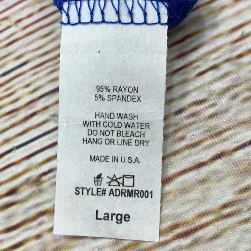 ALL FOR YOU Royal Blue Slim Fit Short Sleeve Knee Length Dress Women's Large New