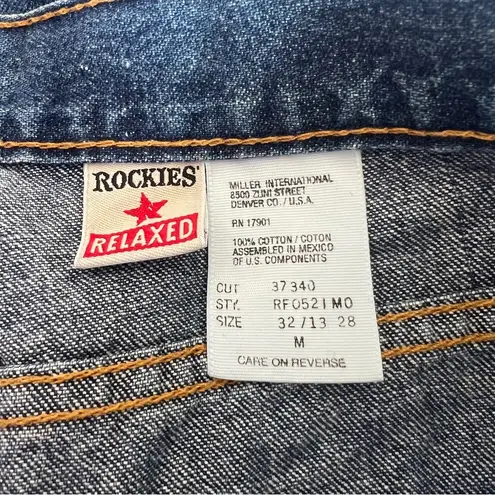 NWT Vintage Rockies Denim Jeans Relaxed 80s 90s Size 32 Blue