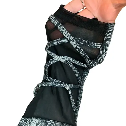 Shosho Gray Snake Print Butt Sculpting Tummy Control Four