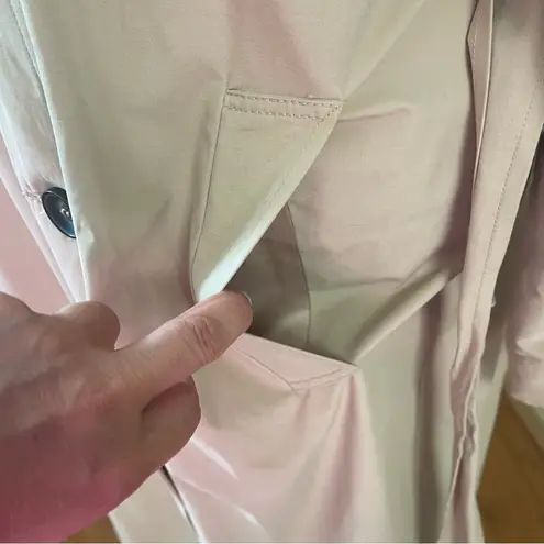 Fashion Union Long Trench Coat with Belt Cotton blend Beige Classic Sz 10