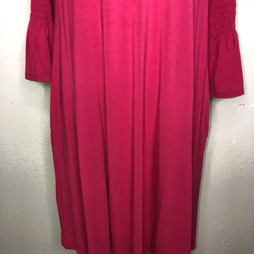 Agnes & Dora Brick Red Walker Style Bell Sleeve with Pockets Dress Size Large