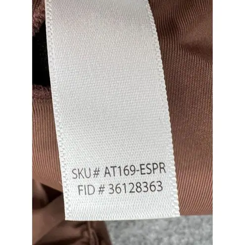 ANDIE Bikini Top Womens M Espresso Brown Scala Strapless Bandeau Swimwear NEW