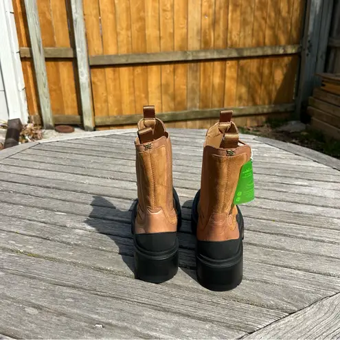 Sam Edelman Nwt  Lulia Nubuck Lug-Sole Boots camel whisky suede‎ size 8.5