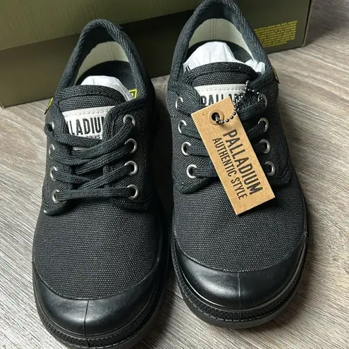 Palladium Pampa Black Oxford Sneakers Classic Low-Top Design Size 5