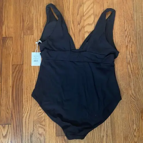 ANDIE Swim The Mykonos Rib One Piece LT Swimsuit Black size XXXL Long torso NWT