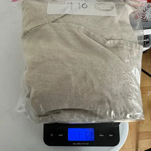 J.Jill  Love Linen Button Down DusterCoat JacketLightweight‎ Neutral Women Medium