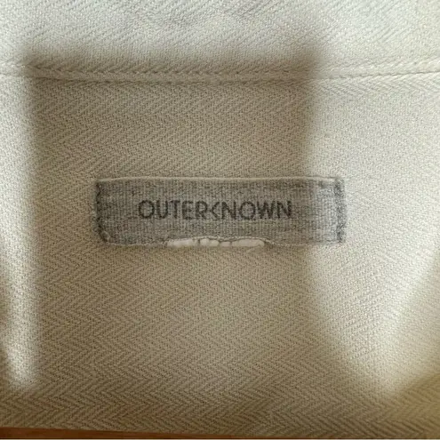 Outerknown Women’s Cream Linen Blend Utility Dress Size XS