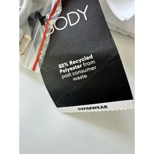 Cotton On Body Bikini Cheeky Bottom, Sz M & Sz L Bandeau Top, 2 Piece Ivory NWT White