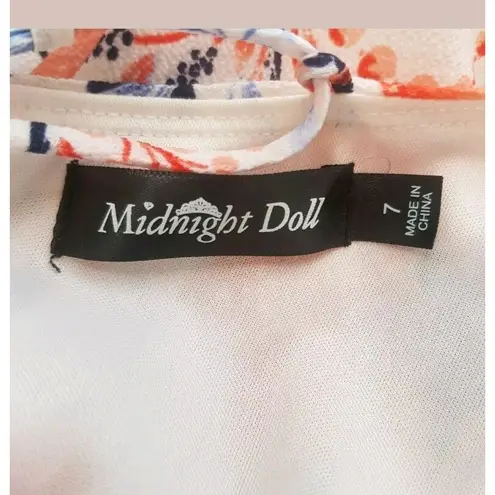 Midnight Doll Maxi Dress Sz 7 Floral Garden Bohemian Soft Boho Chic Resort