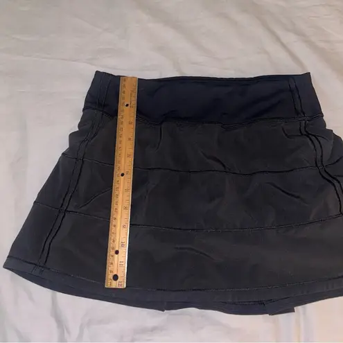 Lululemon  4 Pace Rival Skirt Black, Mini Skorts Has Shorts Underneath