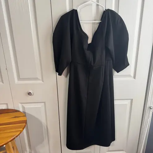 Eloquii black sweetheart neckline sheath dress size 18