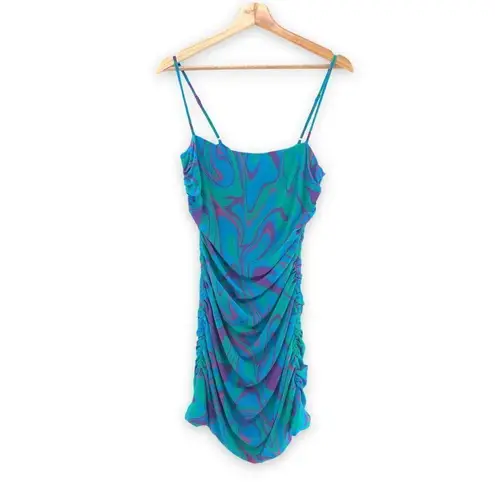 We Wore What Ronnie Dress in Ocean Blue Multi