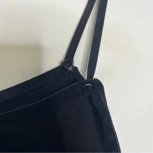 Fat Face Black Ellis Tencel Dungaree Jumpsuit Overalls Size 10