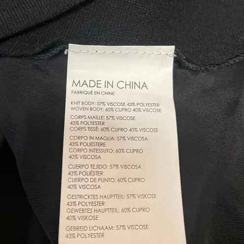 Club Monaco Women's Black Half Sleeve Mock Neck Pullover Sweater Blouse Top Sz S