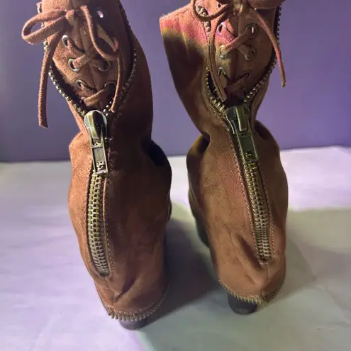 Not Rated  Brown Heeled Boots