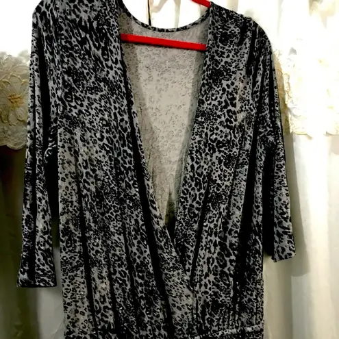 Sofia Vergara Animal 🐆 Print Jumpsuit, Plus Size 1X 16/18 like new thumbnail 2