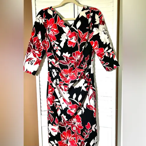 White House | Black Market WHBM  womens size 6 Sheath Dress Draped neck
