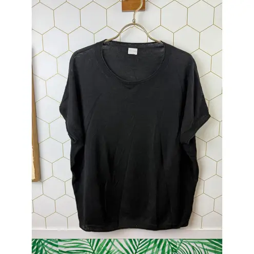 Poetry Black 100% Linen Lightweight Sweater Top - Size - 12