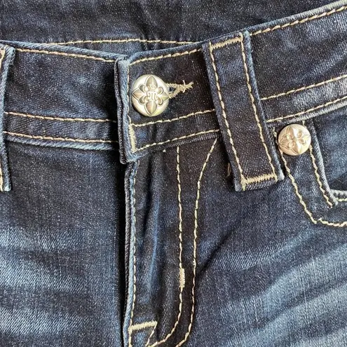 Miss Me New Women's Jeans Sz 26 skinny cut Denim Embellished Pockets no size tag 