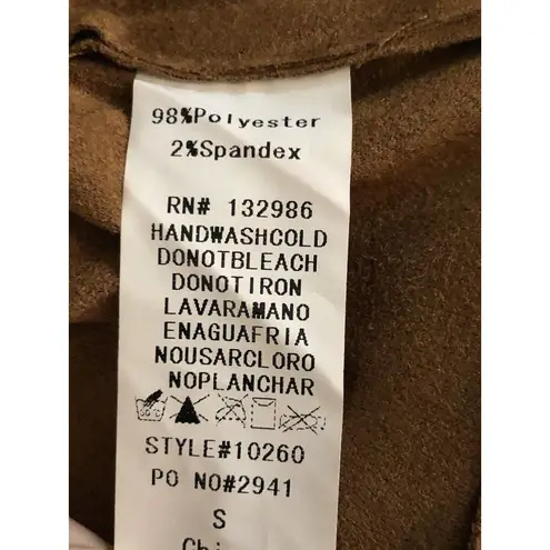 Mittoshop ~ Falling For Fringe Vest ~ Size Small ~ Camel Color