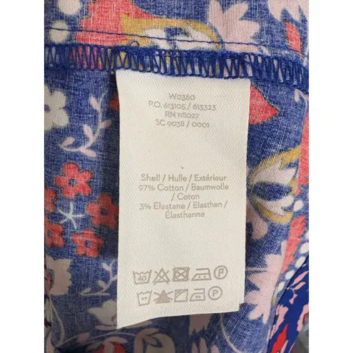 Boden Sabina Midi Dress Size 12R Blue Floral Aline Sleeveless Preppy Cocktail