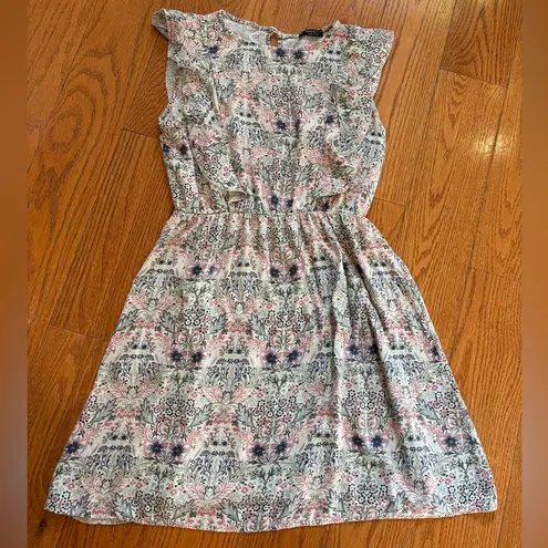 Pianoforte by Max Mara Floral Print Dress | Made in Italy | Size M Pink Size M