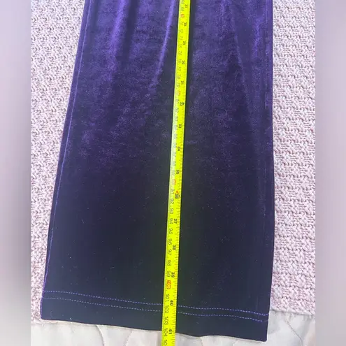 Bechamel pant women. Purple Velvet Ankle Pants.Size M. Size M