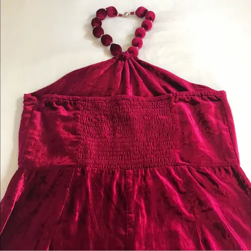 Johnny Was 👒Love Velvet Halter Romper Size S
