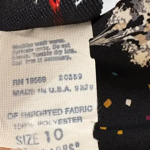 Vintage 2000 millennium New Year’s Eve champagne glass party fitted mini dress Black Size 10