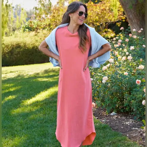 Frank & Eileen $188 Tee Lab Midi Harper Shirt Dress Shirtdress Orange Large