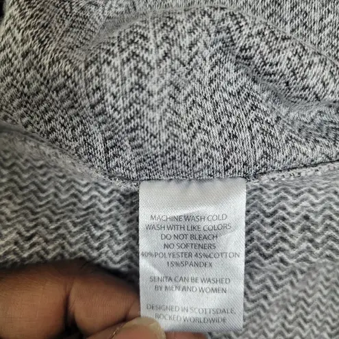 Senita Athletics Gray Quarter Zip Pullover Women’s Size Small Running Top