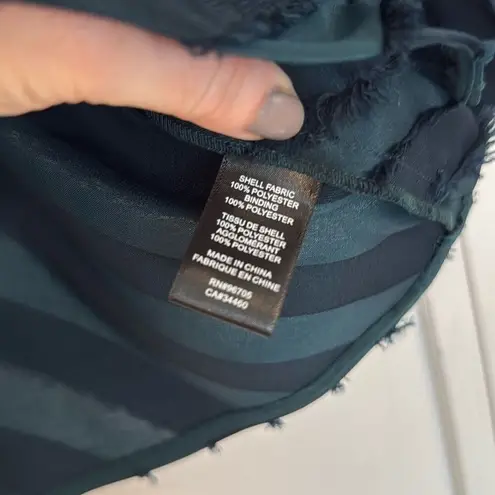 Rebecca Taylor greenâeyelash textured blouse size 4