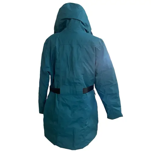 The North Face Women's  dunagiri Down  Hooded Blue Parka Puffer Jacket Large