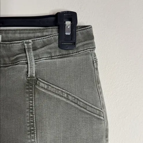 Pistola Hannah Cargo Khaki/Green Denim Zip Pocket Skinny Jeans Pants size 29