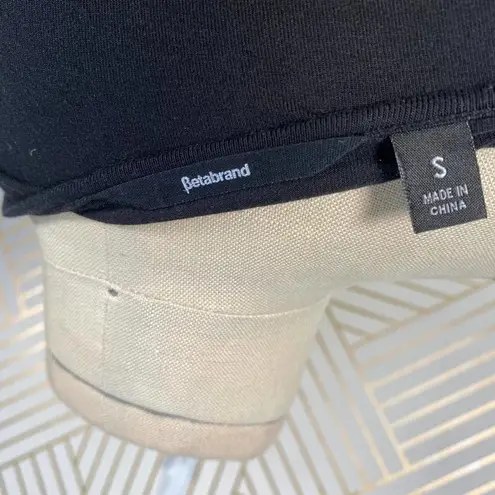 Betabrand Sweatshirt Jersey Travel Dress Black