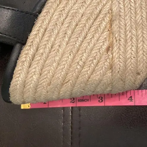 DV by Dolce Vita Nadiyah Espadrille Wedge Sandals Black Size 7.5