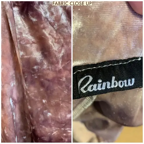 RAINBOW PINK & DARK PINK CRUSHED VELOUR JOGGER PANTS (1X)