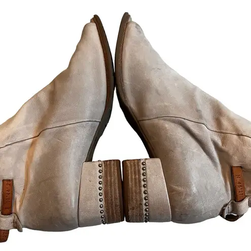 A.S.98 Morgan Sandal, Beige Leather, Sz EU38