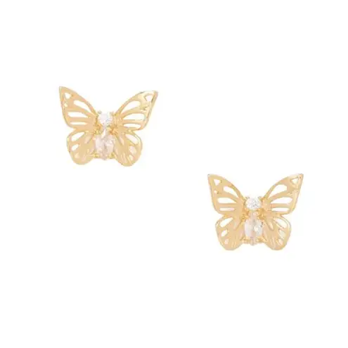 Kate Spade New!  Social Butterfly Cutout Stud Earrings