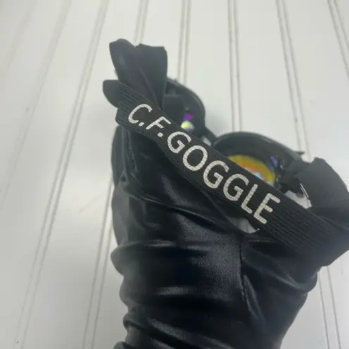 Steampunk Kaleidoscope Spike Goggles Rainbow Lens Festival Rave Costume Eyewear Black