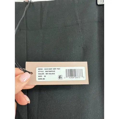 Rebecca Taylor Tailored by Black clean suit Cropped Wide Leg Pant 10 NEW $295