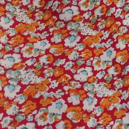 Doe & Rae Long Bell Sleeve Boho Burgundy Floral Flowy A-Line Modcloth Dress by