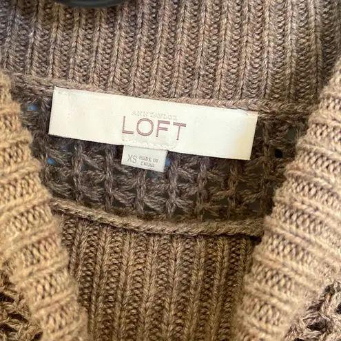 Loft Ann Taylor  Brown Turtleneck Sweater