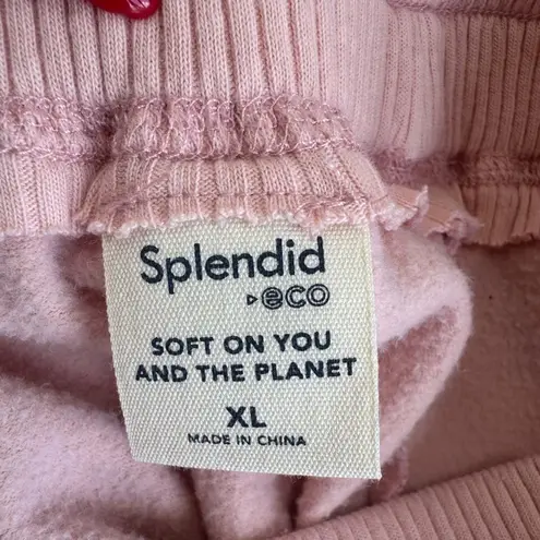 Splendid  Eco Cotton ruffle detail Jogger Pants – Pink, XL