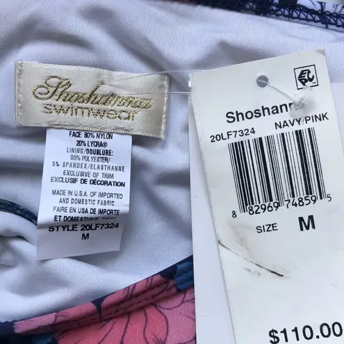Shoshanna NWT  Swimwear Floral Side Tie Bikini
