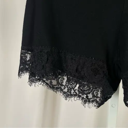 Pinkblush  Medium Black Lace Trim Shorts Maternity Postpartum Buttery Soft